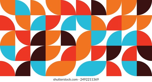 Bauhaus geometric elements , abstract shapes design simple pattern. Vector illustration