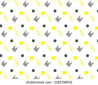 Bauhaus geometric pattern abstract background, vector circle, triangle and square lines colorful art design