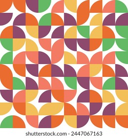 Bauhaus geometric pattern background, abstract modern pattern, trendy retro style. Modern abstract cover, seamless pattern for wrapping, pack paper, poster, banner. textile printing.