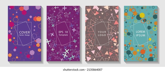 Bauhaus geometric pattern background, vector abstract circle, triangle and square lines art. Geometric design, liquids, shapes. Trendy vector collection.