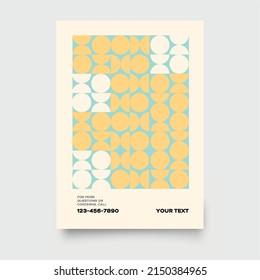 Bauhaus geometric pattern background, vector abstract circle, triangle and square lines art. trendy Bauhaus pattern backgrounds
