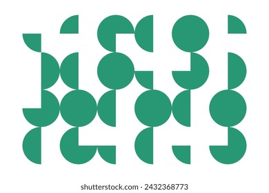 Bauhaus geometric pattern background, vector abstract Background.