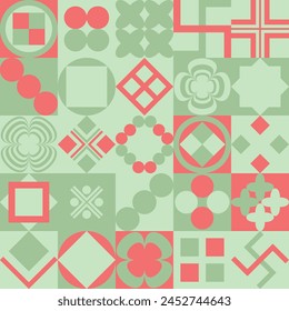 Bauhaus geometric pattern design, easy to use background