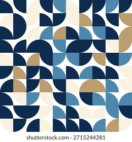 Bauhaus patrón geométrico azul marino beige Fondo de pantalla azul claro diseño abstracto