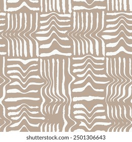 bauhaus geometric seamless trendy patterns background, vector abstract lines art.beige white natural colors, trendy bauhaus pattern