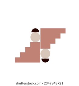Bauhaus Geometric Shape. Modern geometric abstract shapes in minimal style. Brutalism basic forms, lines, eye, circles and patterns, art vector set.