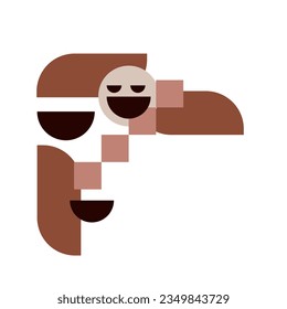 Bauhaus Geometric Shape. Modern geometric abstract shapes in minimal style. Brutalism basic forms, lines, eye, circles and patterns, art vector set.