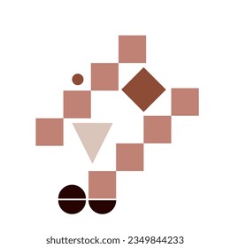 Bauhaus Geometric Shape. Modern circles, triangles and squares, minimal style bauhaus figures vector illustration set. Graphic style design elements. Bauhaus elements pattern