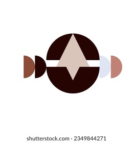 Bauhaus Geometric Shape. Modern circles, triangles and squares, minimal style bauhaus figures vector illustration set. Graphic style design elements. Bauhaus elements pattern