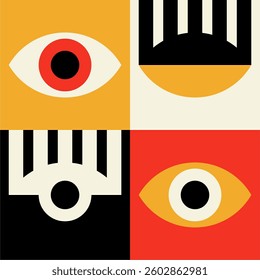 Bauhaus Inspired Business Card Template