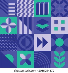 Bauhaus neo geometry background design