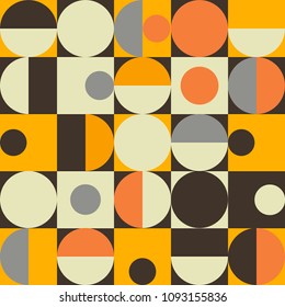 Bauhaus pattern background style vector