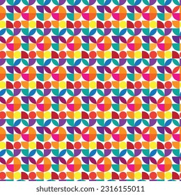 Diseño de patrón de Bauhaus para celebración de tejidos de fiesta bolso de papel 