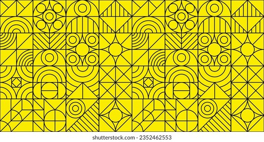 Bauhaus pattern minimal 20s geometric line style