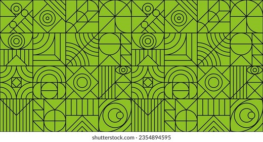 Bauhaus Muster minimaler 20er-Jahre geometrischer Linienstil