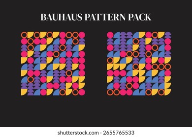 Bauhaus Pattern Pack Design Graphic
