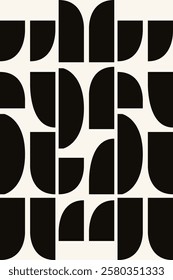 Bauhaus poster covered in Swiss geometric shapes, color can be changed. modern background for composition ideal minimal background for interior design, decor design, wallpaper, textile, surface
