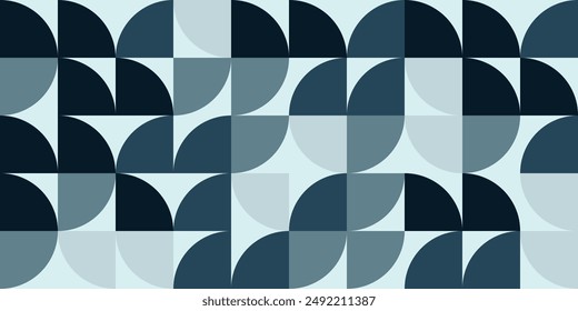Bauhaus retro pattern background, vector.