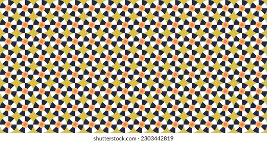 Bauhaus shapes pattern. Geometric pattern background, vector abstract contemporary art poster. Triangle shapes memphis style banner trending patterns of 2023