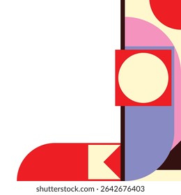 bauhaus template post illustration borders and frames look good for your project with high quality