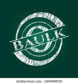 Baulk with chalkboard texture. Vector Illustration. Detailed.