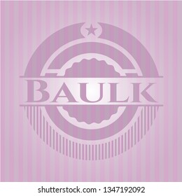 Baulk retro pink emblem