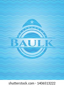 Baulk water emblem. Vector Illustration. Detailed.