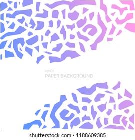 Bautiful mosaic background. Paper cut imitation.  