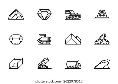 The  Bauxite mineral line sketch