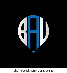 BAV initial modern logo design vector icon template