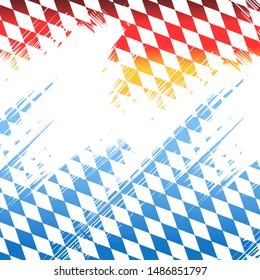 Bavaria and german flag colors abstract background. Vector illustration.