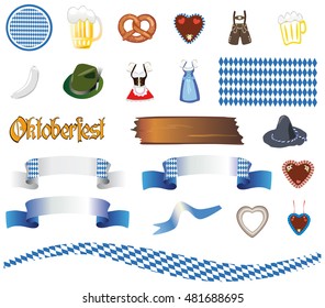 Bavaria Oktoberfest - vector set