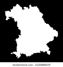 Bavaria state map. Vector illustration.