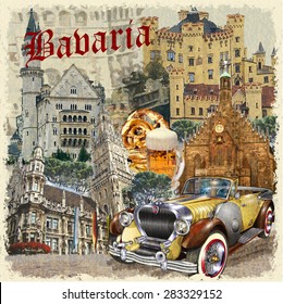 Bavaria vintage poster.