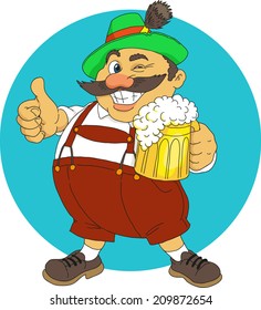 Bavarian with beer
