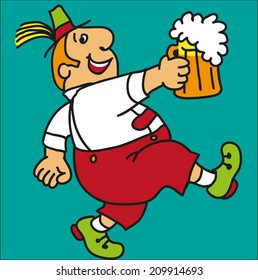 Bavarian with beer 