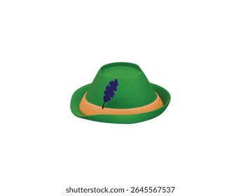 Bavarian hat icon 3d illustration render