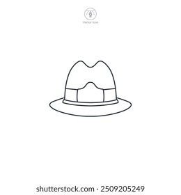 Bavarian Hat icon symbol vector illustration isolated on white background