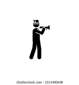 Bavarian hat man tube icon. Element of oktoberfest icon