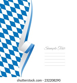 Bavarian left side brochure cover vector