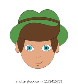 Bavarian man cartoon