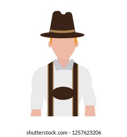 Bavarian man oktoberfest