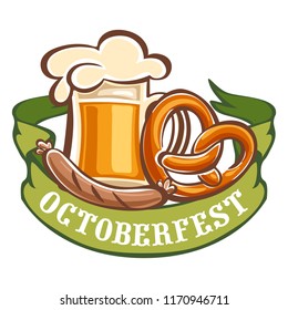 Bavarian octoberfest icon. Cartoon of bavarian octoberfest vector icon for web design isolated on white background