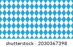 Bavarian Oktoberfest seamless pattern with blue and white rhombus Flag of Bavaria Oktoberfest blue checkered background Wallpaper Vector old diamonds background with cracks and dust
