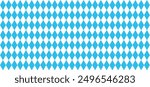 Bavarian Oktoberfest seamless pattern with blue and white rhombus Flag of Bavaria Oktoberfest blue checkered background Wallpaper Vector old diamonds background