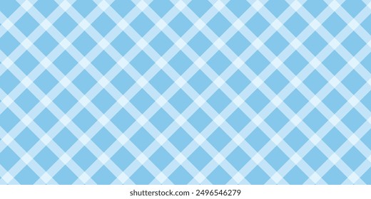 Bavarian Oktoberfest seamless pattern with blue and white rhombus Flag of Bavaria Oktoberfest blue checkered background Wallpaper Vector old diamonds background