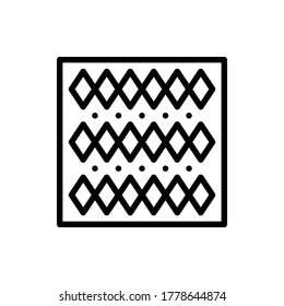 Bavarian Pattern Icon Logo Vector Isolated. Oktoberfest Icon Set. Editable Stroke and Pixel Perfect.