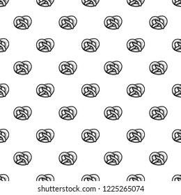 Bavarian pretzel pattern seamless repeat background for any web design