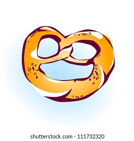 bavarian pretzel vector