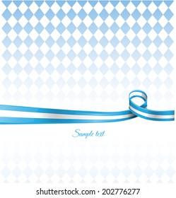 bavarian ribbon flag on background